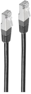 Shiverpeaks BASIC-S Patchkabel Netzwerkkabel Ethernet LAN Kabel Cat.5e F/UTP schwarz 1m