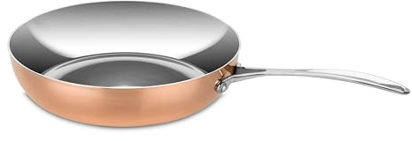 MEPRA Toscana Padella, 26 cm, Trimetallo Acciaio Inossidabile 18/10, Alluminio e Rame