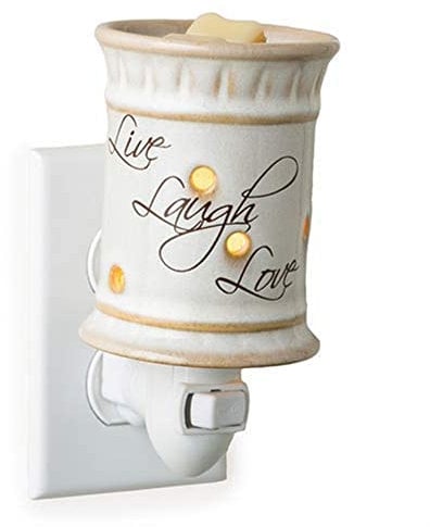 Candle Warmers elektrische Duftlampe für die Steckdose LIVE LAUGH LOVE