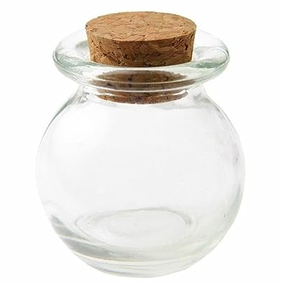 POT EN VERRE FORME RONDE 5*5*5.2CM