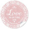 24 Sticker Love is in the Air – Bitte kräftig pusten Schöne Etiketten mit romantischen Ornamenten und Herz für Seifenblasen-Verpackungen zur Hochzeit, Etiketten 4 cm, rund, matt