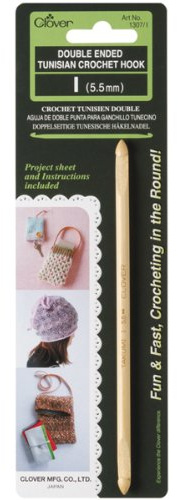 Clover Double-Ended Tunisian Crochet Hook (I/5.5 mm), 5.5
