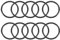 sourcing map 10St Metrische Nitrilkautschuk O-Ringe Dichtung, 40mm AD 34mm ID 3mm Breite