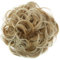 CAISHA Scrunchie Haarteil Haargummi Dutt Haarverdichtung Groß Emilia Gewellt Unordentlich DM15cm Blond Mix G7E