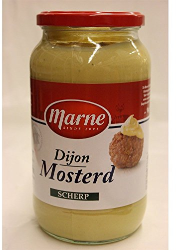 Marne Dijon Mosterd scherp 1000g Glas (Dijon Senf scharf)