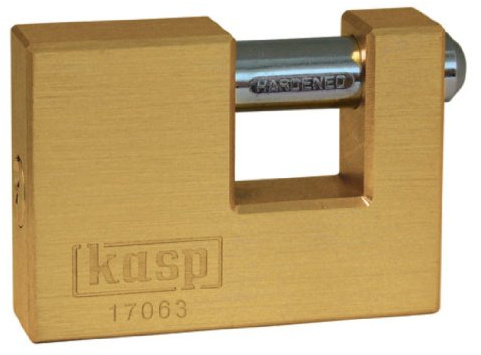 Kasp Mono Blockschloss, Messing, K17063D