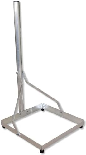Unitech Alu Balkonständer für 40 x 40 cm Platten - Rohrlänge 1m - Mastdurchmesser 50mm