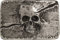Harrys-Collection Buckle mit Totenkopfmotiv