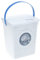 allaroundprofi24 Waschpulverbox Waschmittelbox Vorratsdose + 1 gratis Mircofasertuch -VANI- 30 x 30 cm Kunststoff 5 l Waschmitteldose Waschmittelbehälter