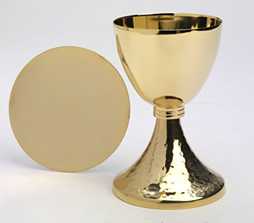 Altarkelche Kelch mit Patene vergoldet (Höhe 19,5 cm)