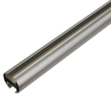 Liedeco Gardinenstange, Innenlaufprofil 20 mm ø Pur | L 120 cm | vernickelt