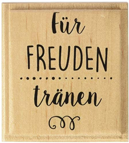 Knorr Prandell 211800351 Knorr prandell 211800351 Stempel aus Holz (Allgemein) Motivgröße 4,3 x 5,5 cm, Motiv: Für Freudentränen