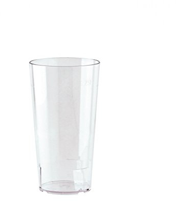 10er Set WACA® Mehrwegbecher 0,4 l aus SAN, glasklar, bruchunempfindlich