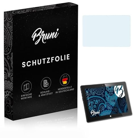 Bruni Schutzfolie kompatibel mit CSL Panther Tab 10 HD Folie, glasklare Displayschutzfolie (2X)