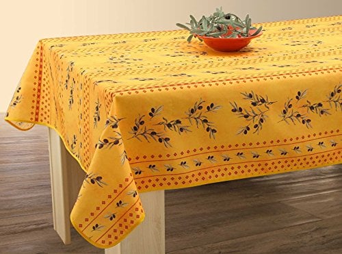 Le linge de Jules Tischdecke, Polyester, Gelb, Rechteckig 150 x 240 cm