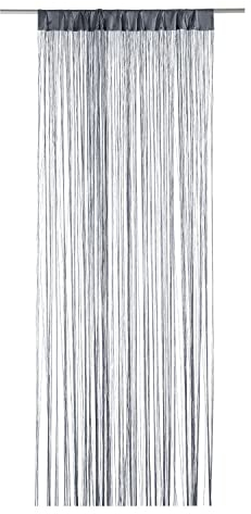 Fadenvorhang Fadengardine Türvorhang | Grau | 110x250 cm | Polyester