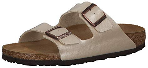 Birkenstock Women's Mules Open Toe Sandals, White Graceful Pearl White Graceful Pearl White, 3.5 UK