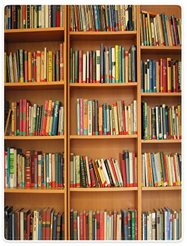 YISUMEI Decke 150x200 cm Kuscheldecken Sanft Flanell Weich Fleecedecke Bücherregale Bunte Bücher
