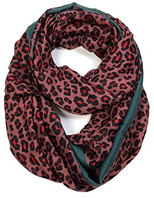 Klassischer Schal mit Leopardenmuster, Kleine Punkte, Rosa, Einheitsgröße