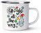 Gin-gle All The Way Retro Enamel Mug Cup