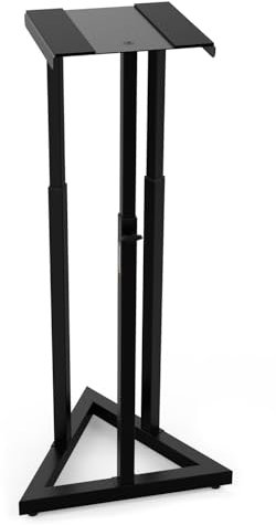 Audibax Neo SM30 - Supporto per Altoparlante di Studio - Piedi di un Monitor da Studio - Regolabile in Altezza da 90 a 118 cm - Stabilità e Sicurezza Elevata - Universale - Altoparlanti HiFi