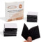 ECENCE 18x Klettband selbstklebend, quadratisch Klettverschluss selbstklebend Klebepads für Wände, Boden, Türen, Auto, extra stark Schwarz