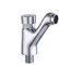 Robinet mural à bouton poussoir en laiton pour lavabo de salle de bain - Fermeture automatique - 9,5 cm de long