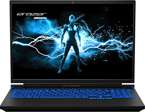 ERAZER Major X10, PC Portable Gamer - CPU Intel i7, 16 Go RAM, SSD 1 to, Intel Arc A730M, Windows 11 Home, 16 (40,6 cm), 2560 x 1600 QHD+ (165Hz) - Anti-Reflet, Clavier Rétro-Éclairé, MEDION MD62501