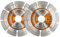 BGTEC Diamant Trennscheibe,2 Stück 4.5 Zoll 115 mm Allgemein Zweck Trockener oder nasser Diamant Trennscheibe für Segment-Diamanttrennscheibe aus Beton, Stein, Mauerwerk