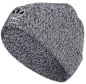 adidas originals Trefoil Beanie, Black - White/White, One Size