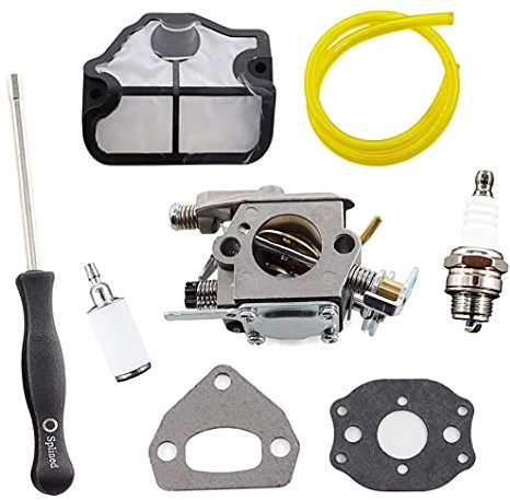 MCHNIC Carburateur avec bougie d'allumage filtre à air pour tronçonneuse Husqvarna 36 41 136 137 141 142 pour Zama C1Q-W29E
