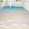 NWAMTF Benutzerdefinierte selbstklebende Boden Wandbild Tapete Moderne Strand Meerwasser 3D Bodenfliesen Aufkleber Badezimmer Küche,400 * 300cm