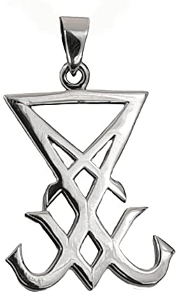 Kiss of Leather Anhänger Siegel des Luzifer aus 925 Silber, Si. 422