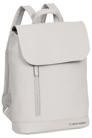 New Rebels Daley Rucksack 13L Wasserabweisend – Eleganter Rucksack mit mehreren Stauräumen – Verstellbare Schultergurte – Langlebiges und leichtes Design – Schulterrucksack für Unisex - Beige