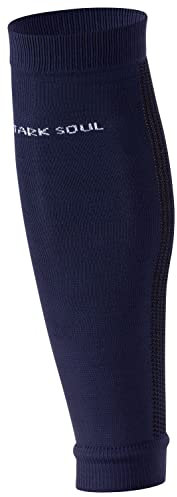STARK SOUL Stutzen ohne Fuss - Sleeve/Tube, Sportstutzen, Fussballstutzen, für Herren & Damen | Marine-Blau | Größe: S