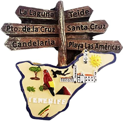 Teneriffa Spanien Magnet Kühlschrank Kühlschrank Magnet Dekoration Aufkleber Souvenir Harz Handwerk Küche Whiteboard