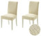 MIULEE Stuhlhussen 2er Set Universal Stretch Stuhlbezug，Abnehmbarer Wasserdichter Elastische Modern Stuhlbezüge Bezug Küche Wohnzimmer Bankett Familie Hochzeit Party Stuhlhusse，Beige