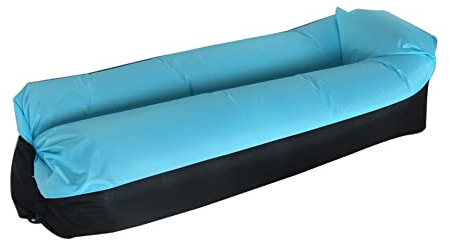Surwin Wasserdichtes Aufblasbares Sofa Tragbares Luft Sofa Aufblasbare, Air Lounger, Luftsofa Luftsack Für Outdoor, Strand, Reisen, Party, Camping Gadgets (230x70cm,Blau)