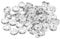 PATIKIL 6mm Spacer Beads, 100pcs Bead Spacers Rondelle Spacer Beads Rhinestone Small Round Bulk Glass Beads Crystal for Making DIY, Silver