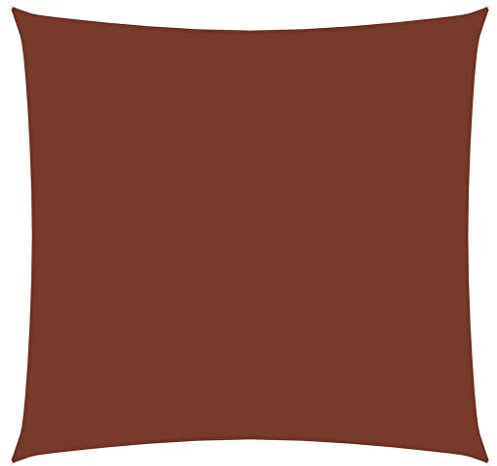 Ampelschirm,Sonnenschirm Mit StäNdersonnensegel Oxford-Gewebe Quadratisch 7x7 M Terracotta-Rotgeeignet FüR AußEnbereiche,MäRkte,SchwimmbäDer,Einkaufszentren,Concierge-EingäNge