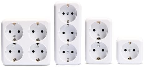 FINERY Set Kombi 4-teilig 250V~ weiß Aufputz