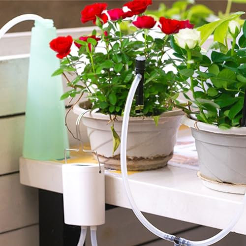 Máquina de riego de flores inteligente para balcón, planta en maceta, plantas verdes de jardín, riego por goteo, temporizador automático, dispositivo de riego automático