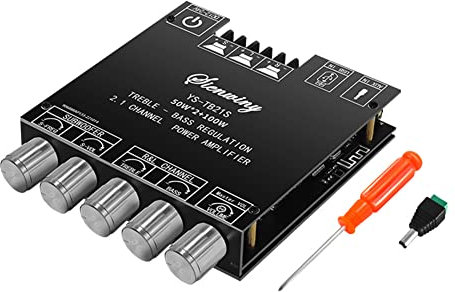 Gathukila -TB21S 2.1 Channel Bluetooth 5.1 Amplifier Board TPA3116 50Wx2+100W Left Right Channel+Subwoofer Audio Module DC12-24V