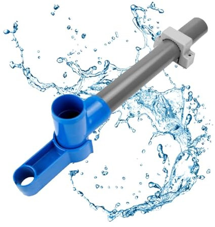 Missmisq Oberirdischer Pool-Skimmer, Pool-Skimmer-Netzhalterungsset - Befestigungsmaterial für Pool-Skimming-Netz - Halterung für Laubskimmer-Schwimmbadnetz (im Lieferumfang enthalten: Clip, PVC-Rohr