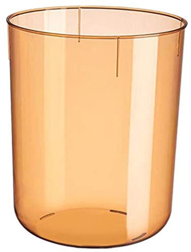 Duiaynke Poubelle de style minimaliste sans couvercle pour salle de bain et cuisine (orange, XL)