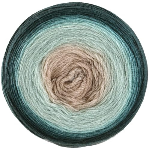 LANA GROSSA Merino Lace Aquarell | Extrafeine Merinowolle in Lace-Garnstärke im Farbverlauf bedruckt | Handstrickgarn aus 100% Schurwolle (Merino) | 100g Wolle zum Stricken & Häkeln | 800m Garn FB6