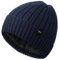 Wmcaps Wintermütze Herren, Beanie Herren mit verdicktem Fleece Futter, Unisex Klassische Mütze mit Bündchen Elastische und weiche Wollmütze Herzerwärmendes Geschenke für Männer Frauen, Marineblau