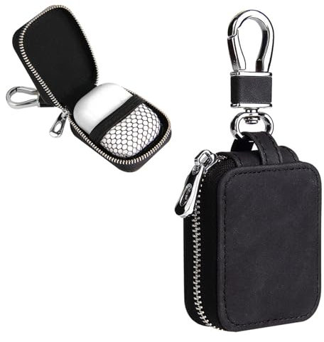 Kopfhörer Tasche Case, Klein Kopfhörer Tasche Tragbarkeit Etui Earphone Cover Hardcase Schutztasche Kopfhörers Aufbewahrung Schutz Universal-Koffer für Airpods Schwarz