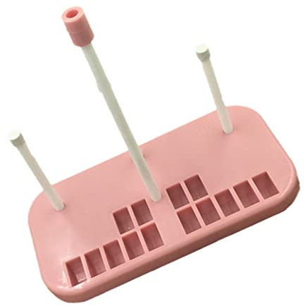 HOODANCOS 3 Fadenhalter Unterfadenständer Tanzende Sonnenblumen Blauer Spulenhalter Augäpfel Für Halloween Haushaltsnähgarnständer-klemme Unterfaden Für Stickmaschine Rosa