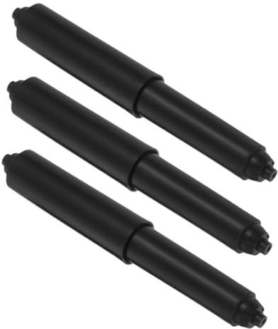 MOTHNUR 3pezzi Supporto Per Carta Igienica Nera Con Meccanismo Molla Sostituzione Facile Per Bagno e Cucina Compatibile Con Vari Portarotoli